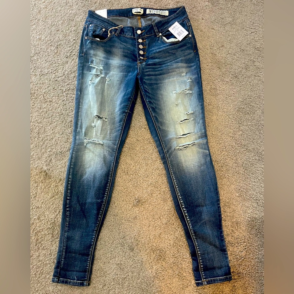 NWT Indigo Rein Medium Wash Jeans Size 14